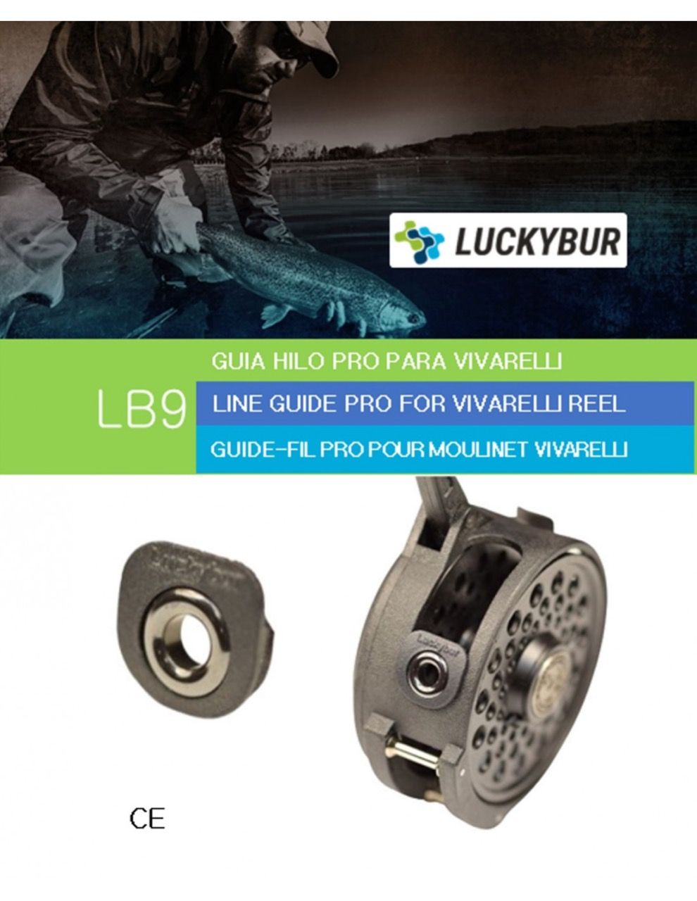 Guide fil pro Luckybur LB9 pour moulinet Vivarelli uniquement -  Madflyfishing